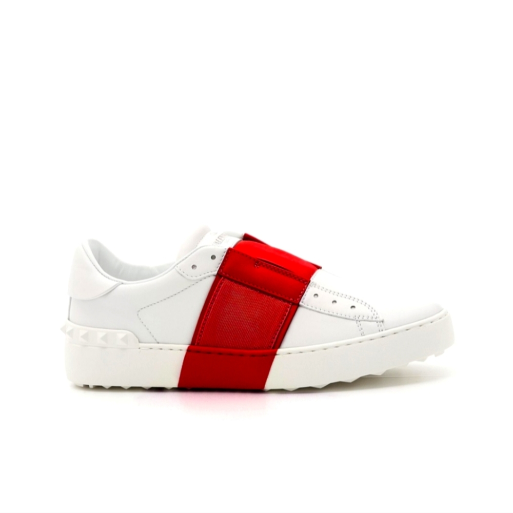 White and Red Valentino tennis